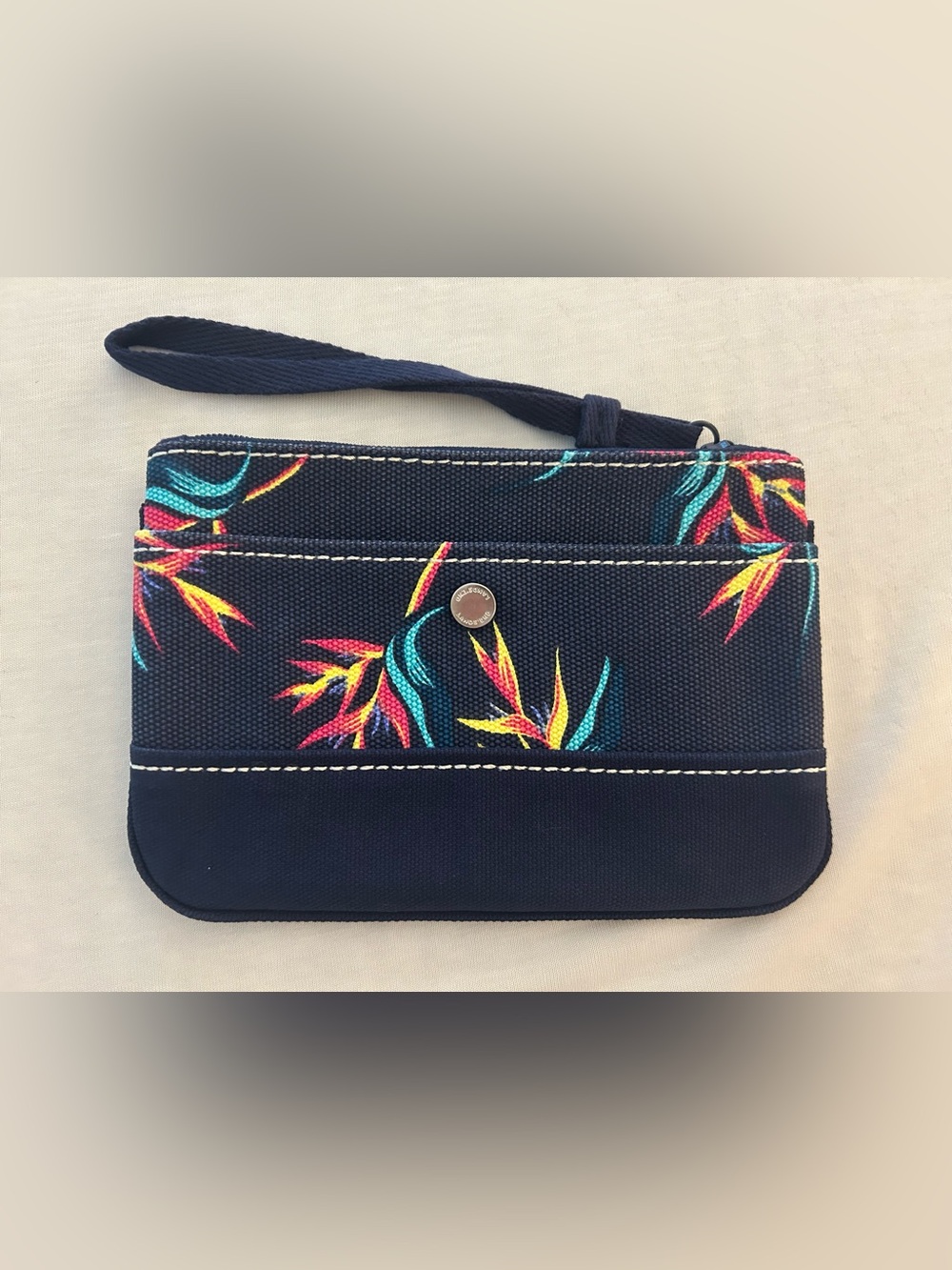 Lands End Canvas Zip Top Pouch/Wristlet 8X5 - New